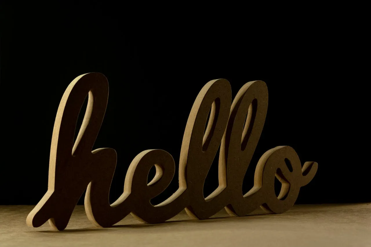 Hello text 3d