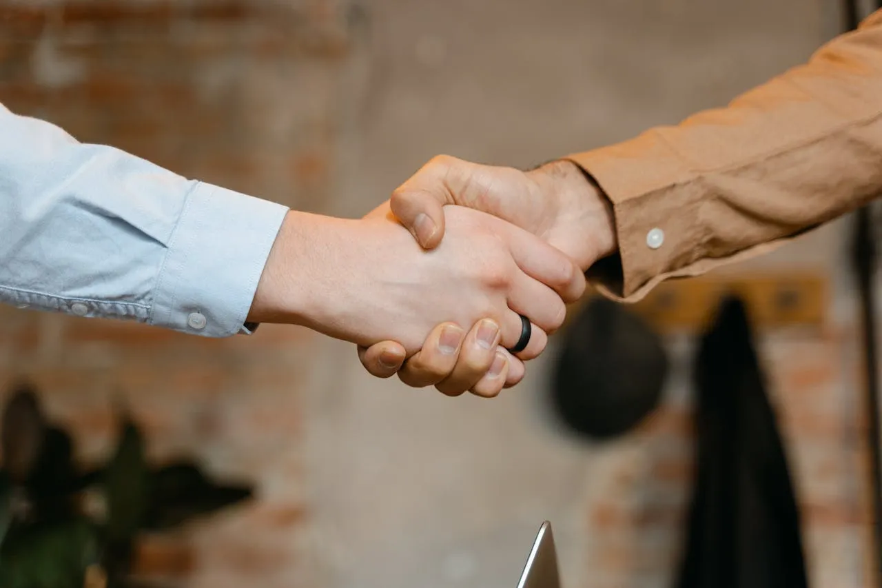 A handshake for partnership