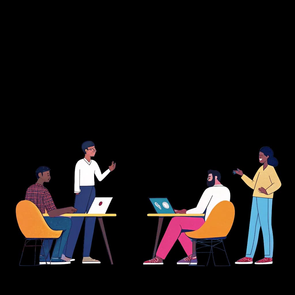 founders sitting together working on startup