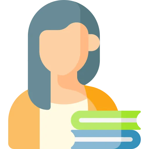 a college girl with books